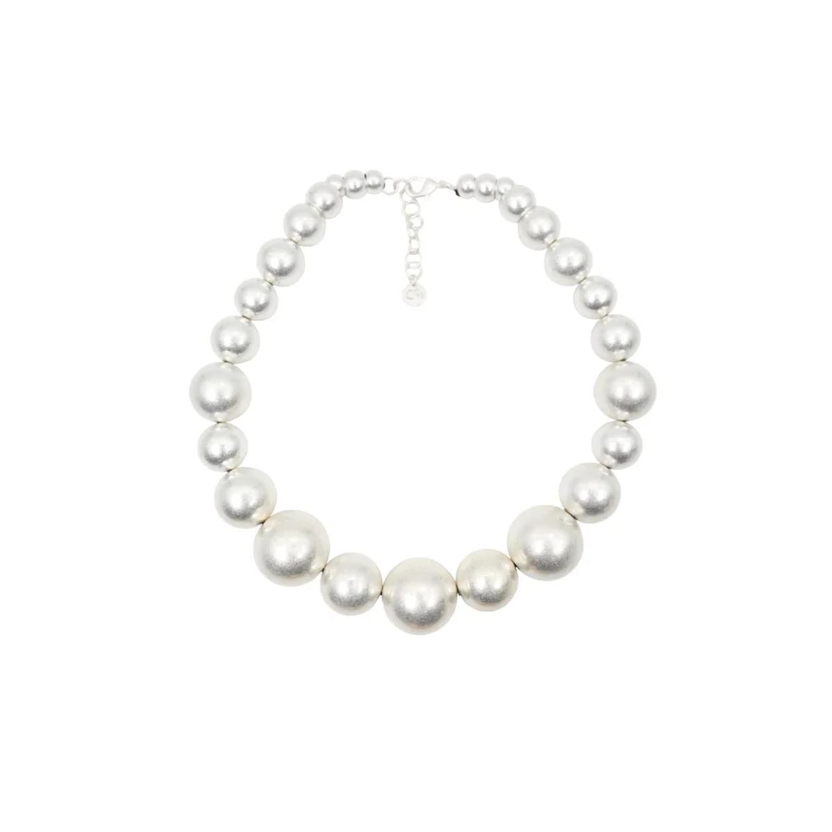 Collana donna con perledi vetro C63