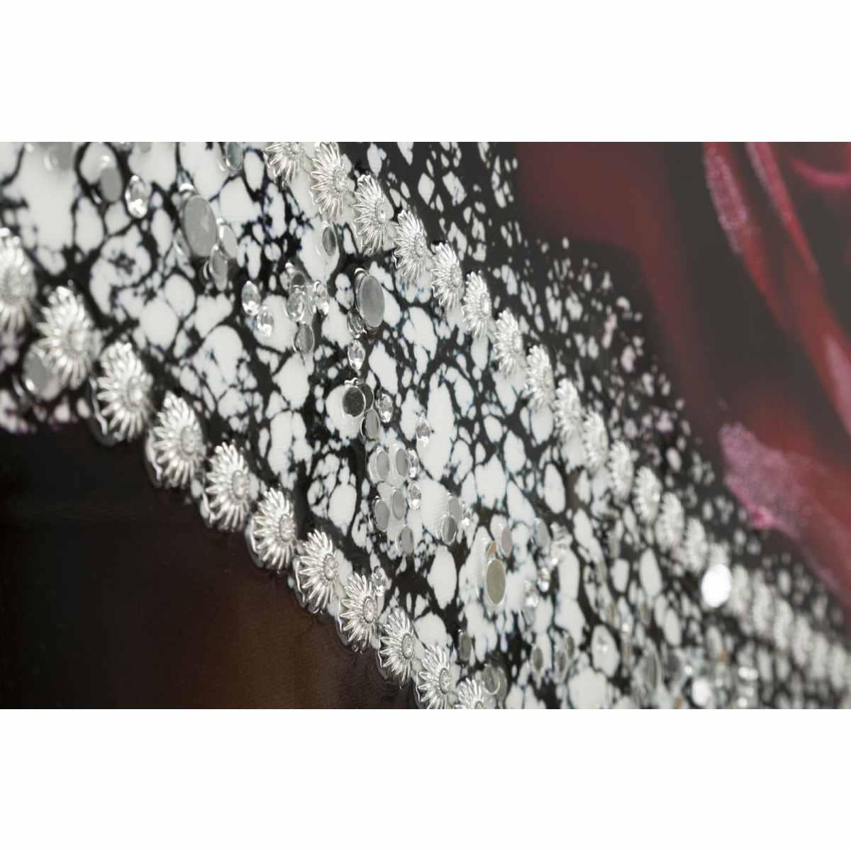 Stampa dipinta su tela laccata orleans -a- cm 102x4,5x152