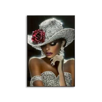 Stampa dipinta su tela laccata orleans -b- cm 102x4,5x152