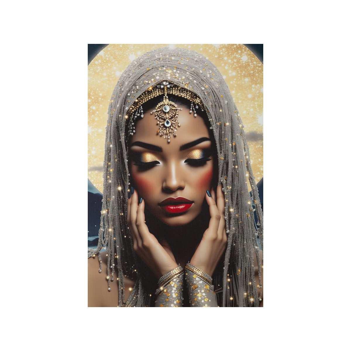 Stampa c/led su tela laccata c/cornice venus cm 70x4x100 alimentazione batterie