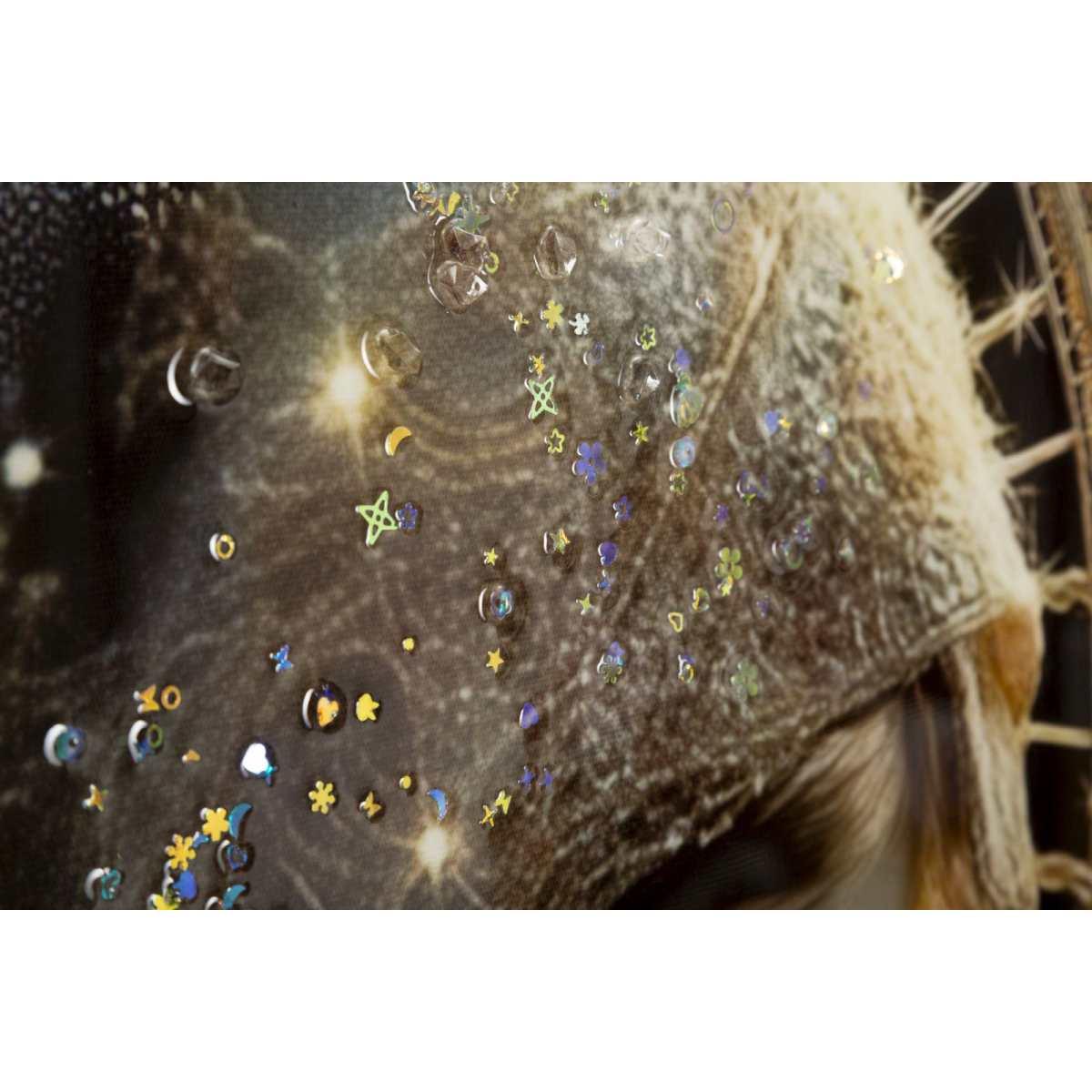 Stampa decorata su tela laccata c/cornice maternity -c- cm 60x3,5x90