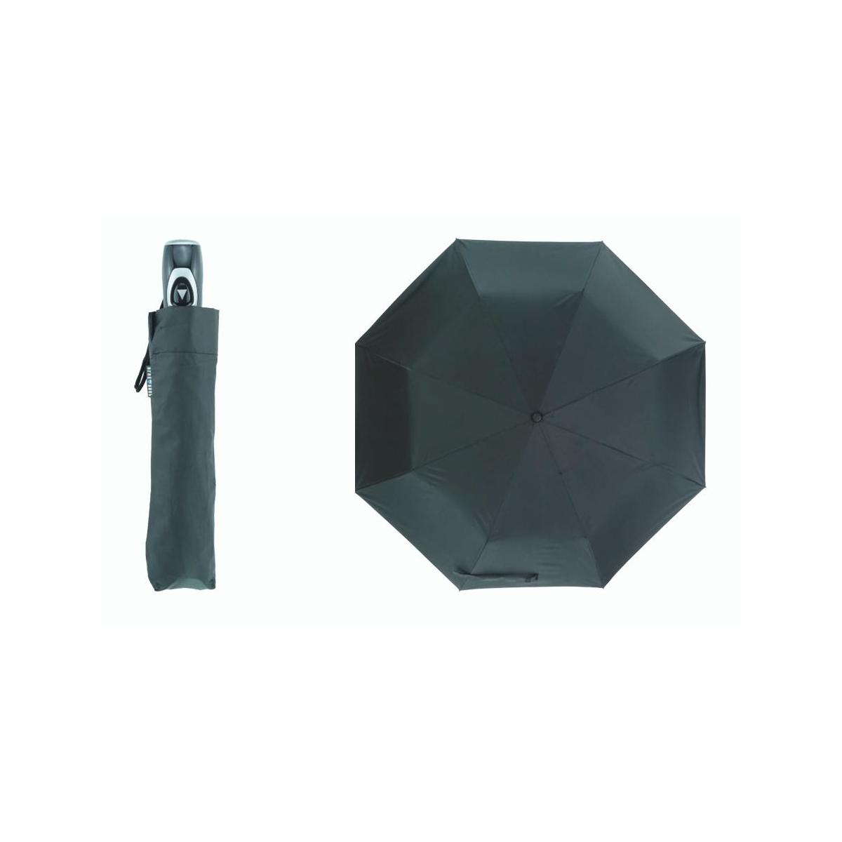 Ombrello mini apertura automatica in poliestere nero Blue Drop