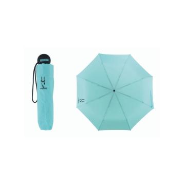 Ombrello manuale mini tinta unita protezione dai raggi uv UPF50 Blue Drop