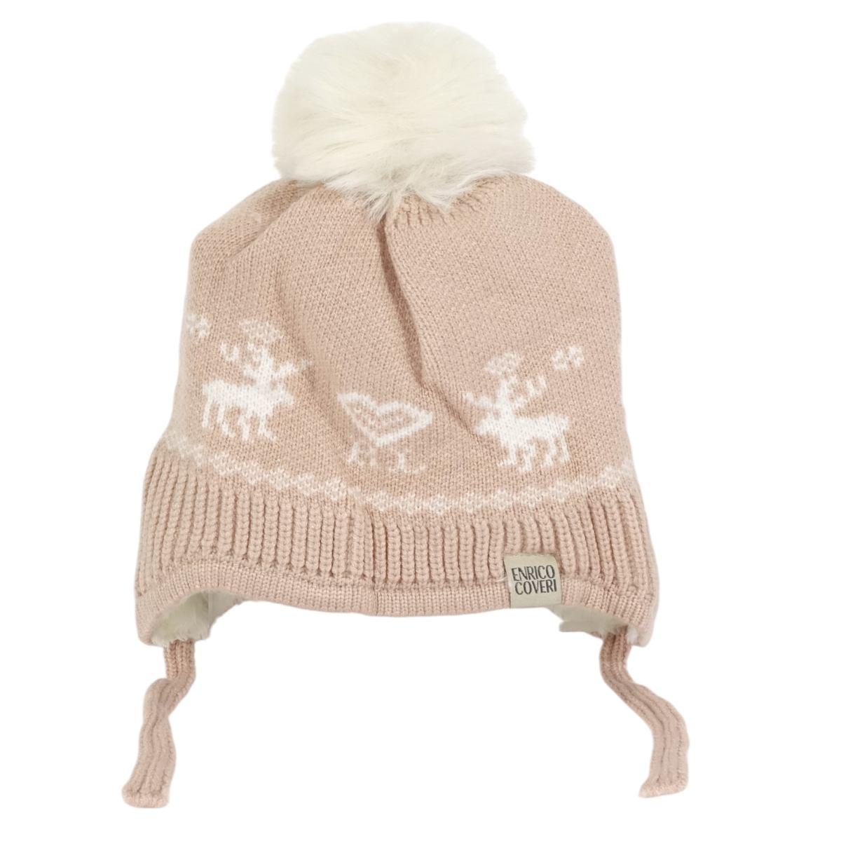 Set bimbo coordinato sciarpa e berretto in acrilico e viscosa Enrico Coveri