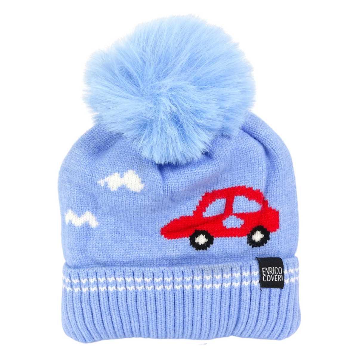 Set bimbo coordinato sciarpa e berretto in acrilico Enrico Coveri