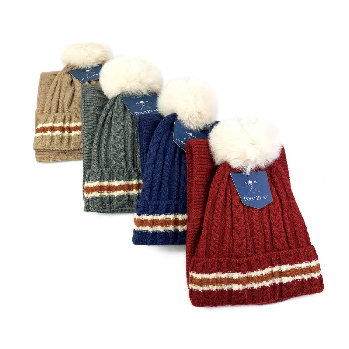 Completino bimbo scaldacollo e cappellino Giovanni Polo Play