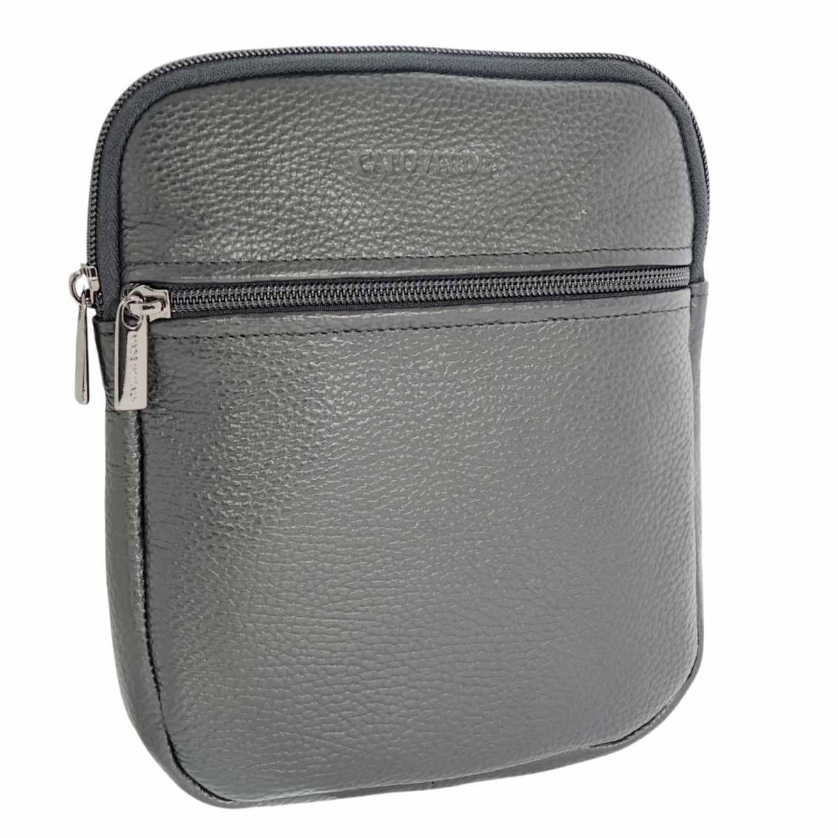 Tracolla piccola uomo in vera pelle Capoverde Made in Italy