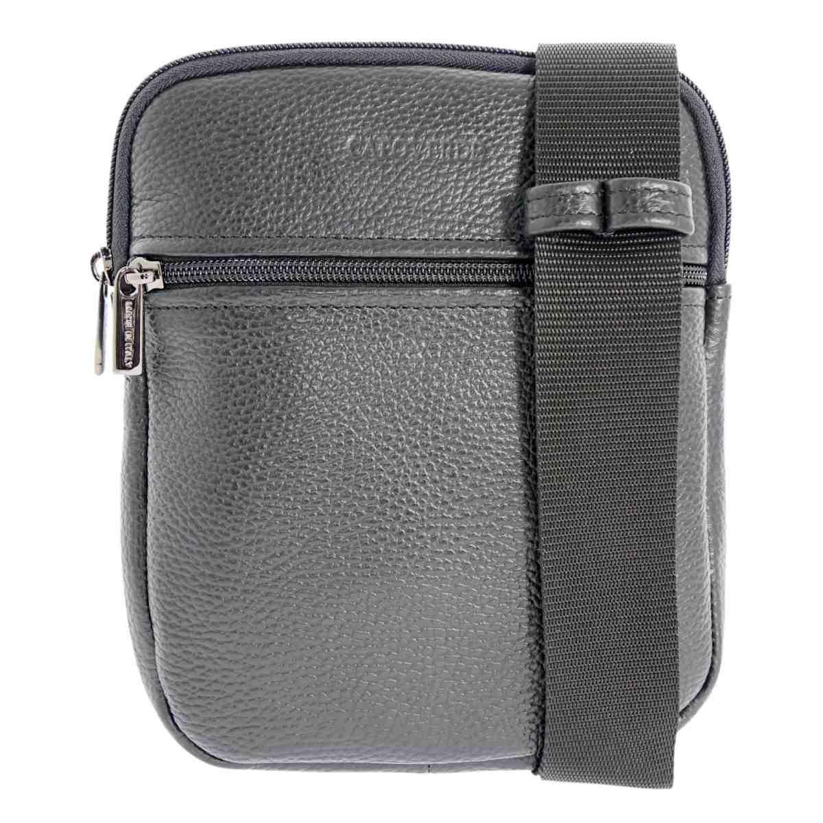 Tracolla piccola uomo in vera pelle Capoverde Made in Italy