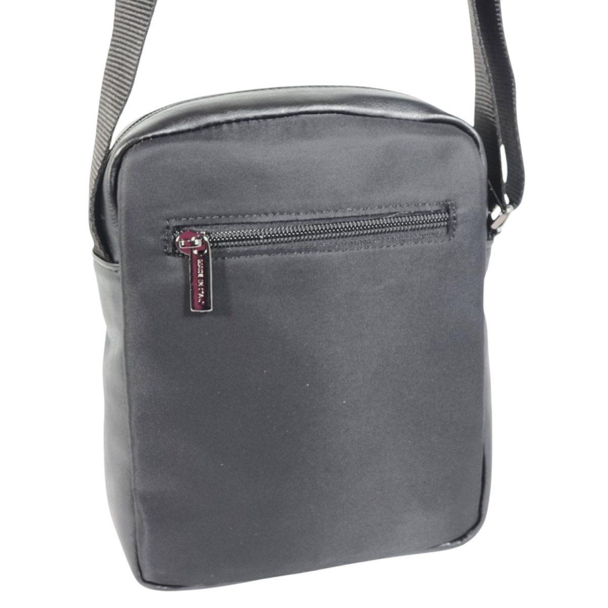 Tracolla uomo in ecopelle e tessuto tecnico Capoverde Made in Italy