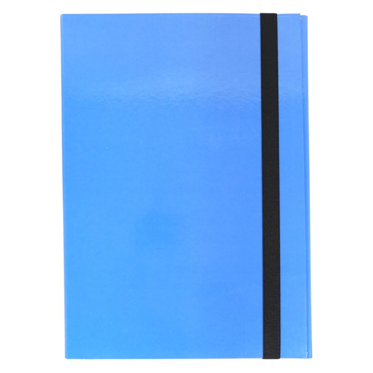 Cartelletta portaprogetti in cartoncino con elastico spessore 3 cm