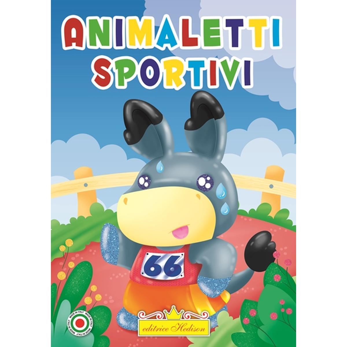 Libro da colorare animaletti sportivi