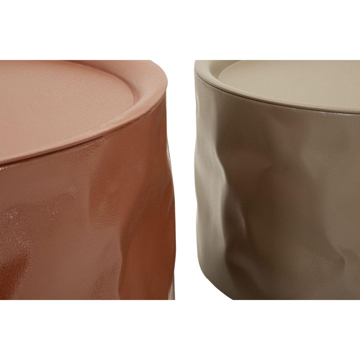 Tavolini da caffe' norimberga coppia cm Ø 62x30-51x26