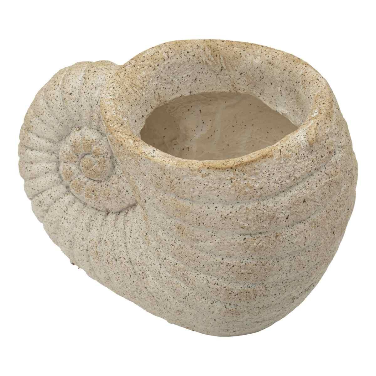 Vaso shell sand -a- cm 33x19x23 (apertura cm Ø 13)