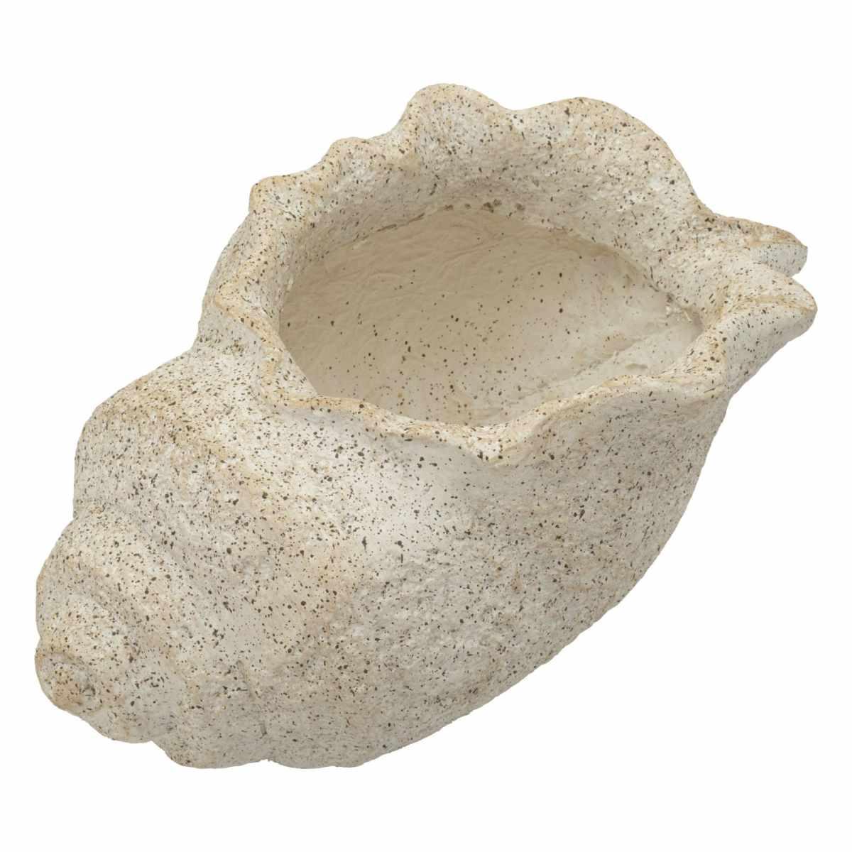 Vaso shell sand -b- cm 35x23x18 (apertura cm Ø 17x14)