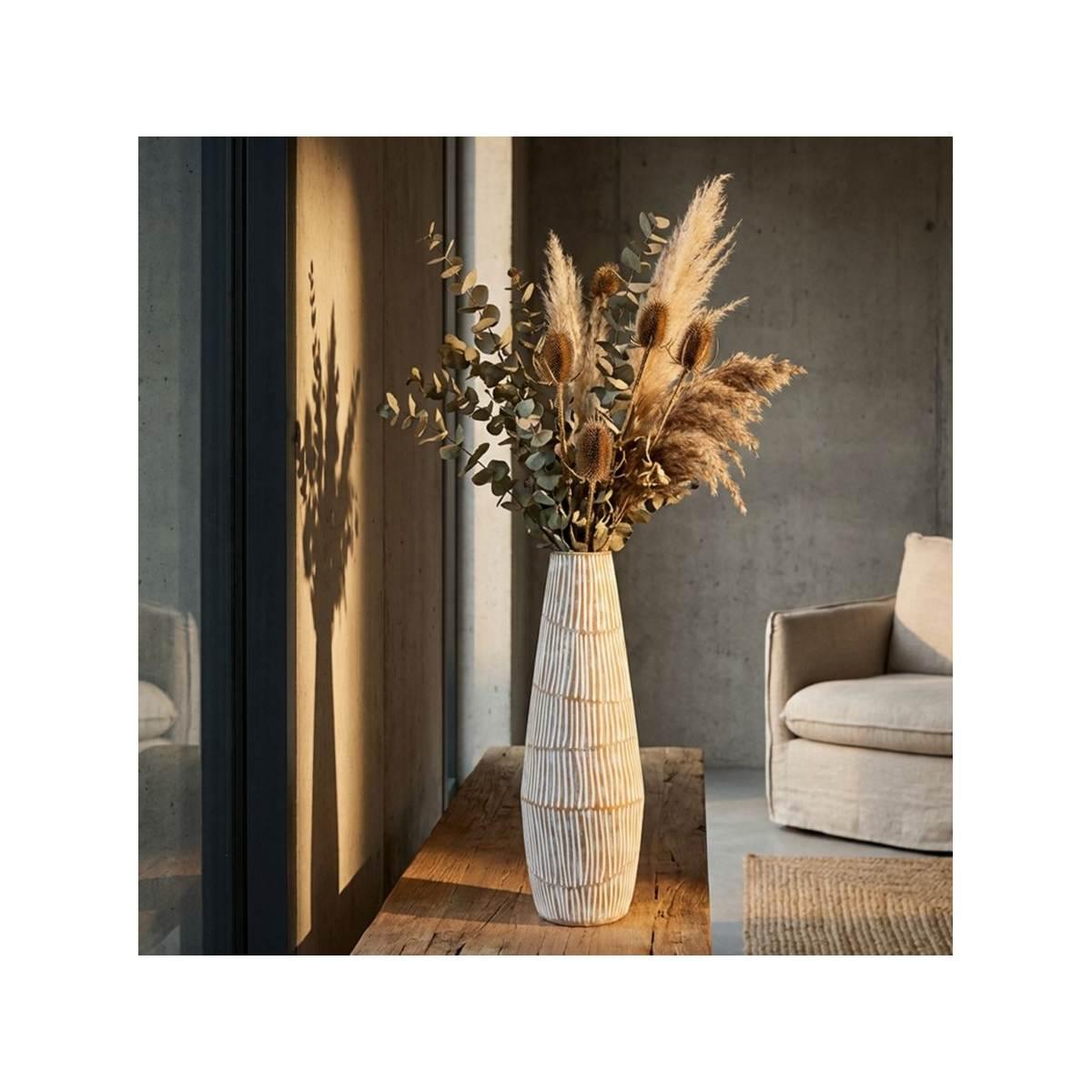 Vaso resina hanoi cm Ø 17x47 (apertura cm Ø 6)