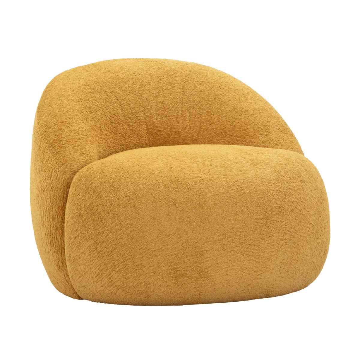 Poltrona ginevra senape cm 81x78x64