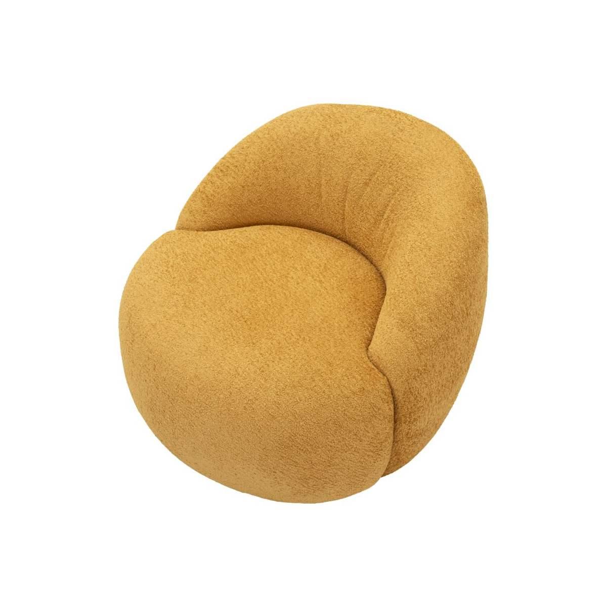 Poltrona ginevra senape cm 81x78x64