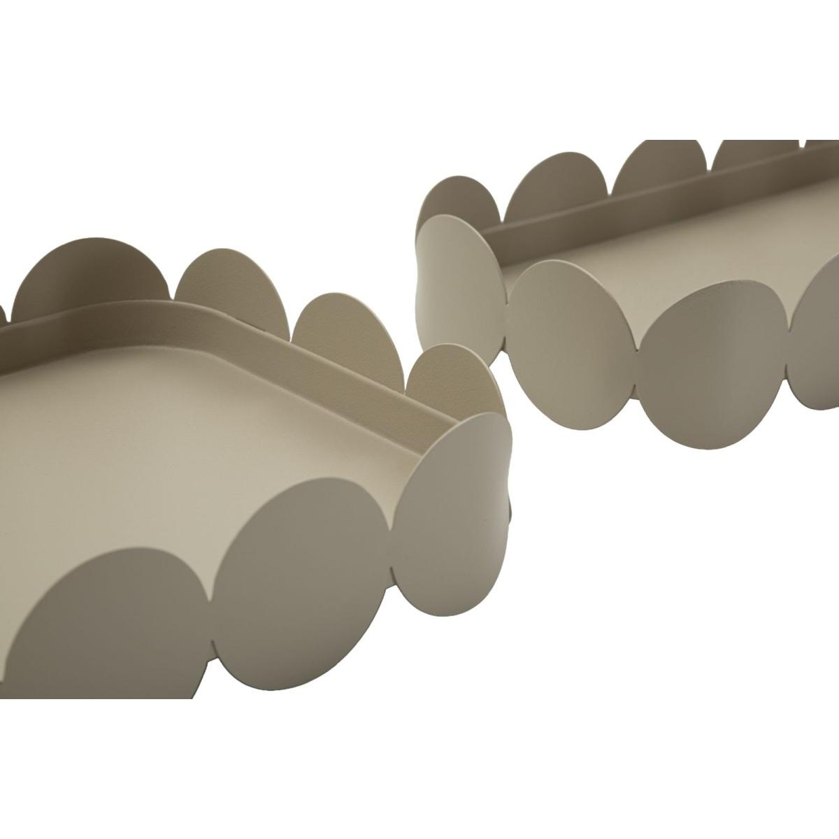 S/tasche saturno rett. tortora coppia cm 40x16,5x4,5-29x12x4,5