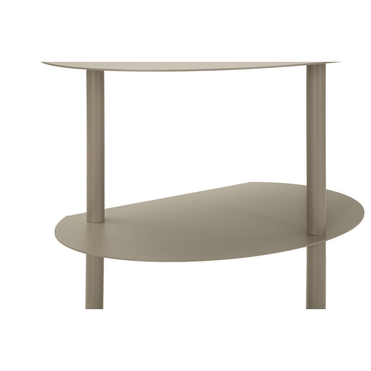 Comodino saturno tortora cm 49,5x27,5x49,5