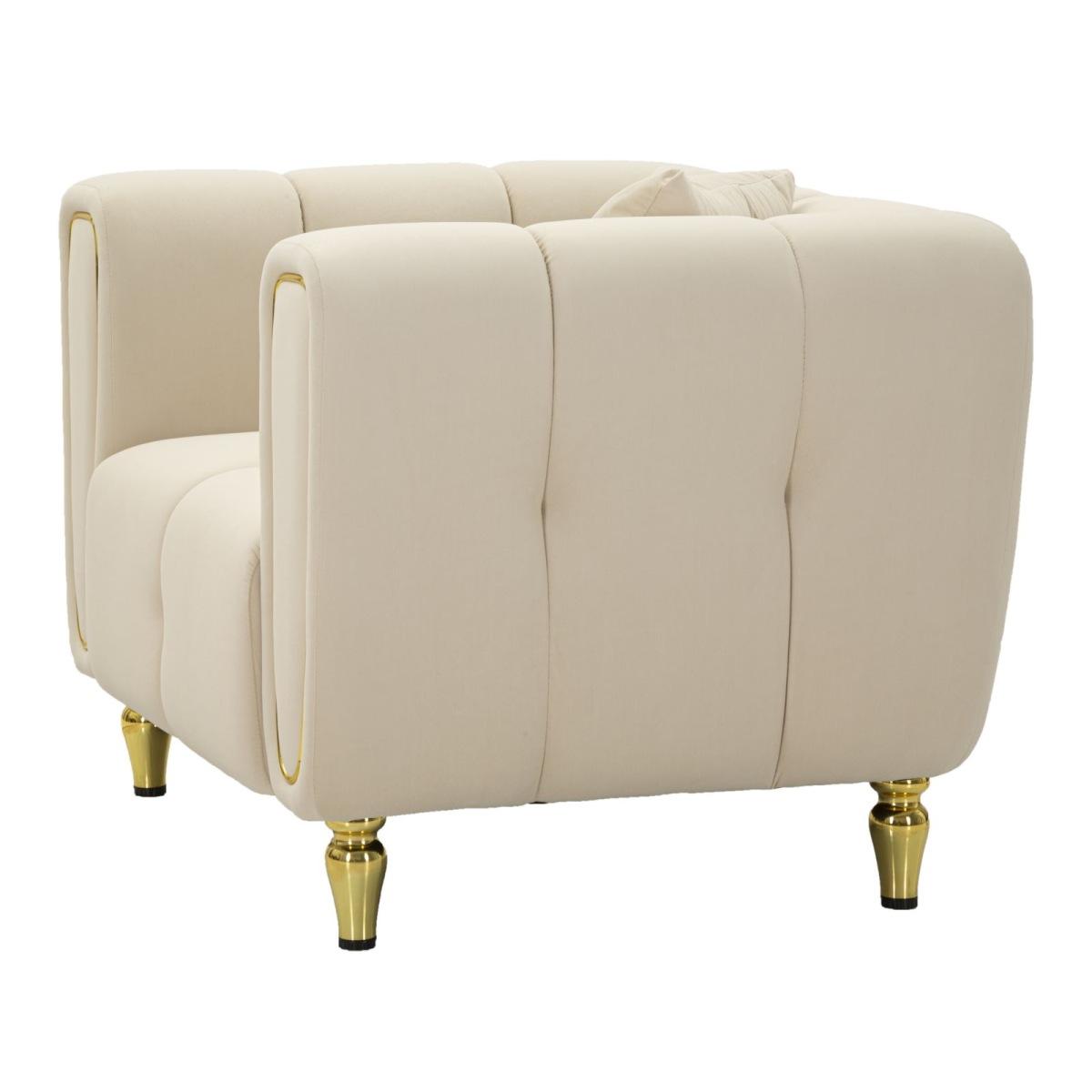 Poltrona alma crema c/cuscino cm 97x81x71