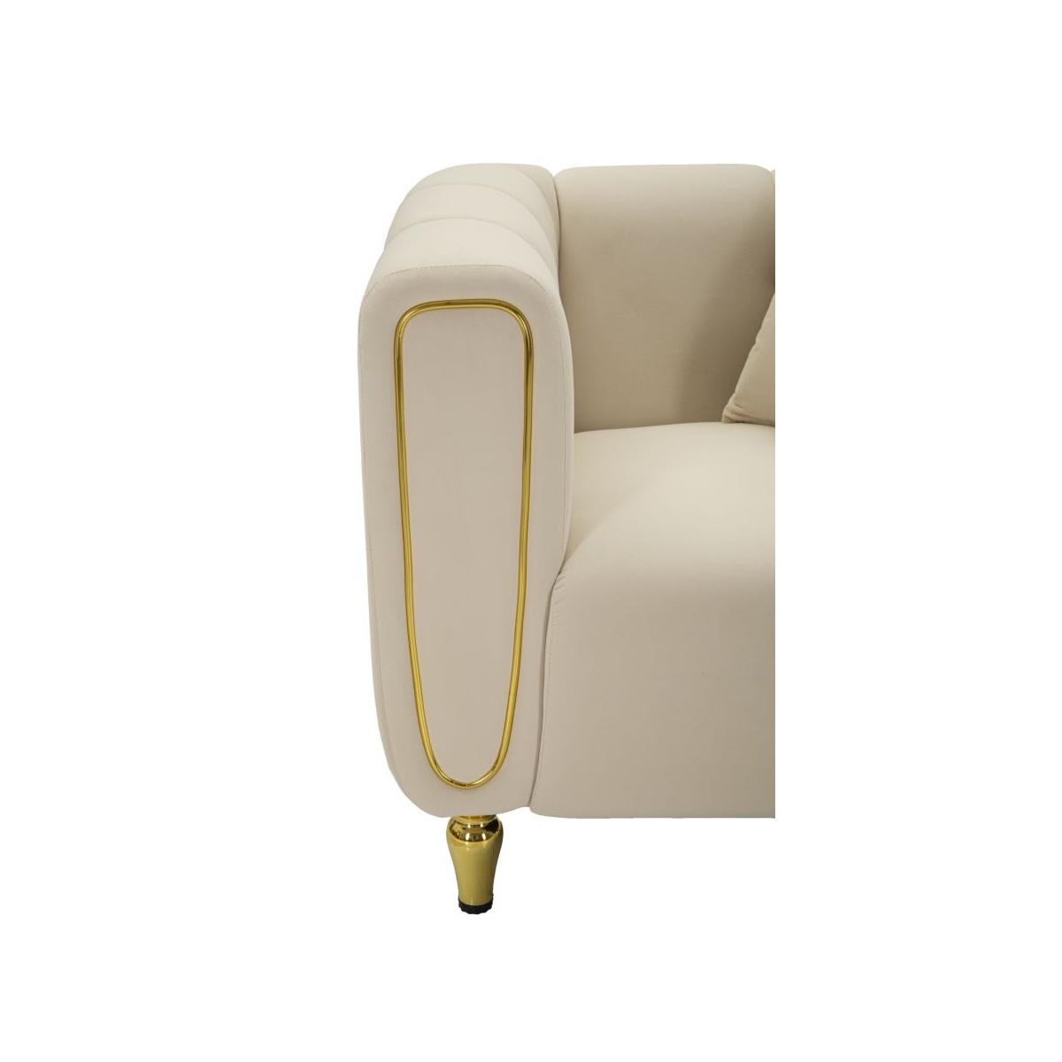 Poltrona alma crema c/cuscino cm 97x81x71
