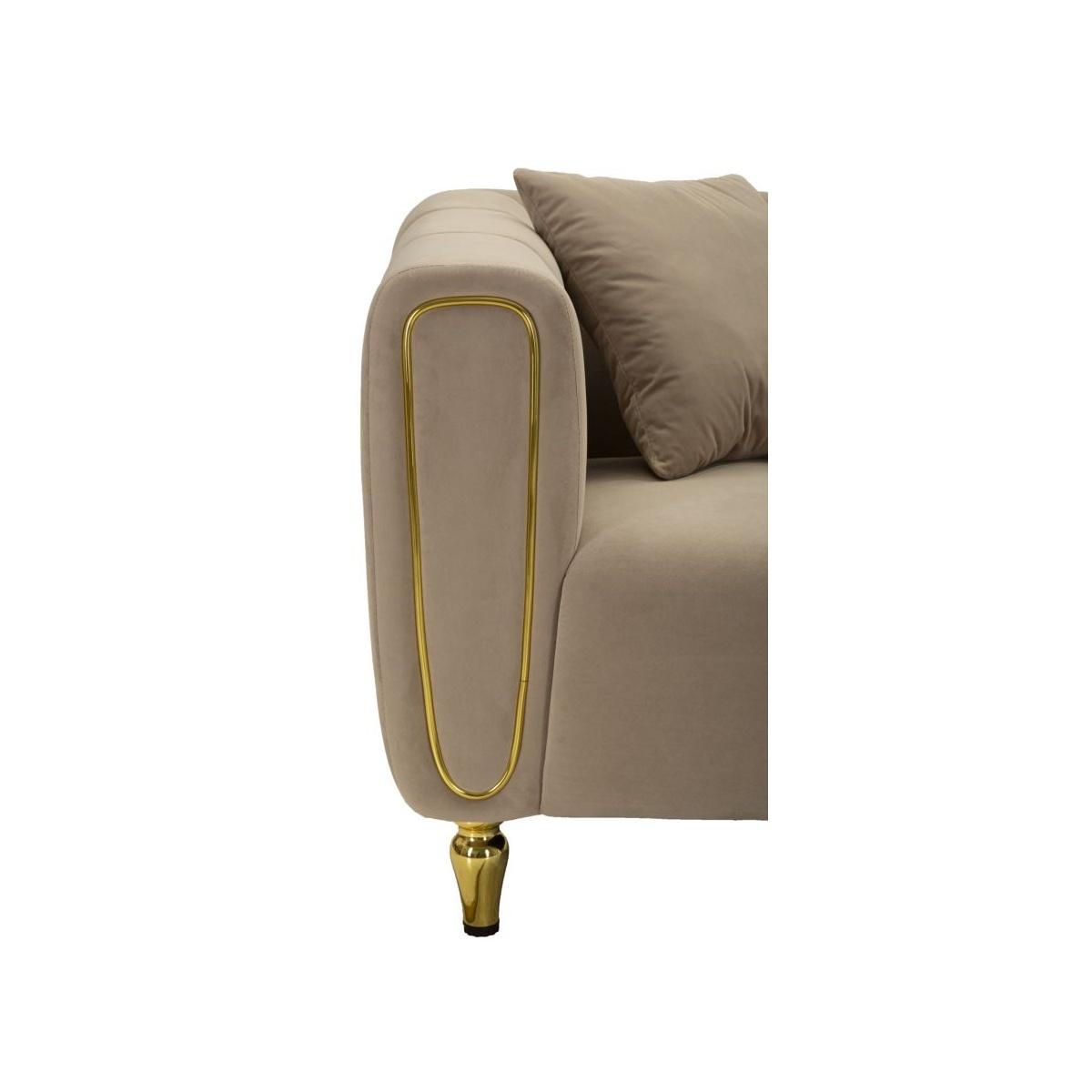 Divano alma grigio c/cuscini cm 155x81x71