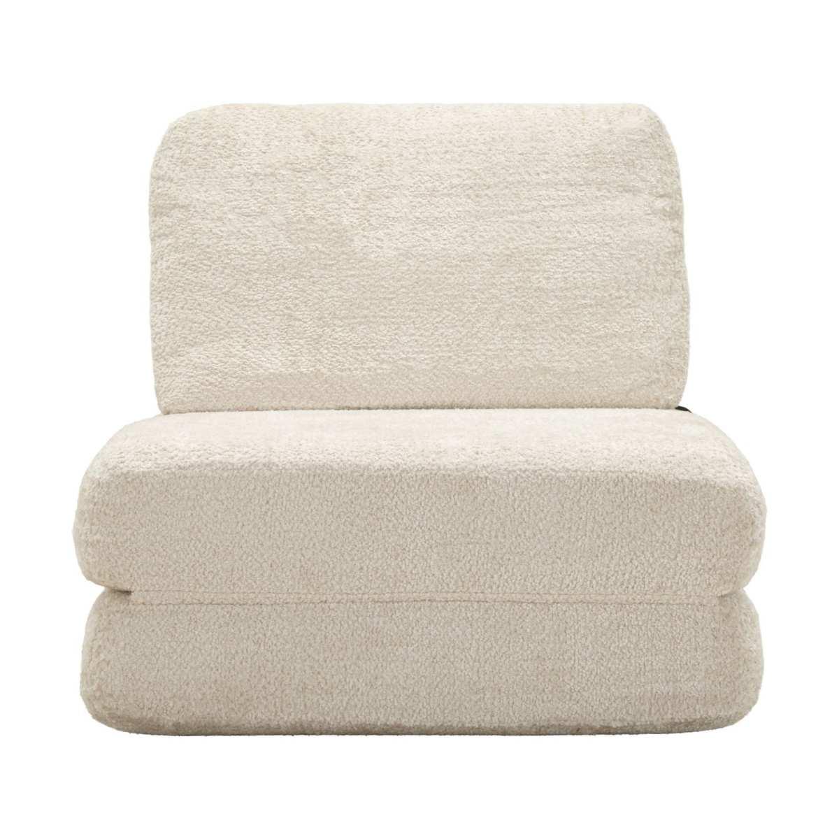 Poltrona/letto faster bianca cm 80x100x80 (compressa-misura letto cm204x80x18)