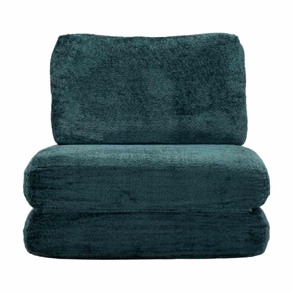 Poltrona/letto faster petrolio cm 80x100x80 (compressa-misura letto cm204x80x18)