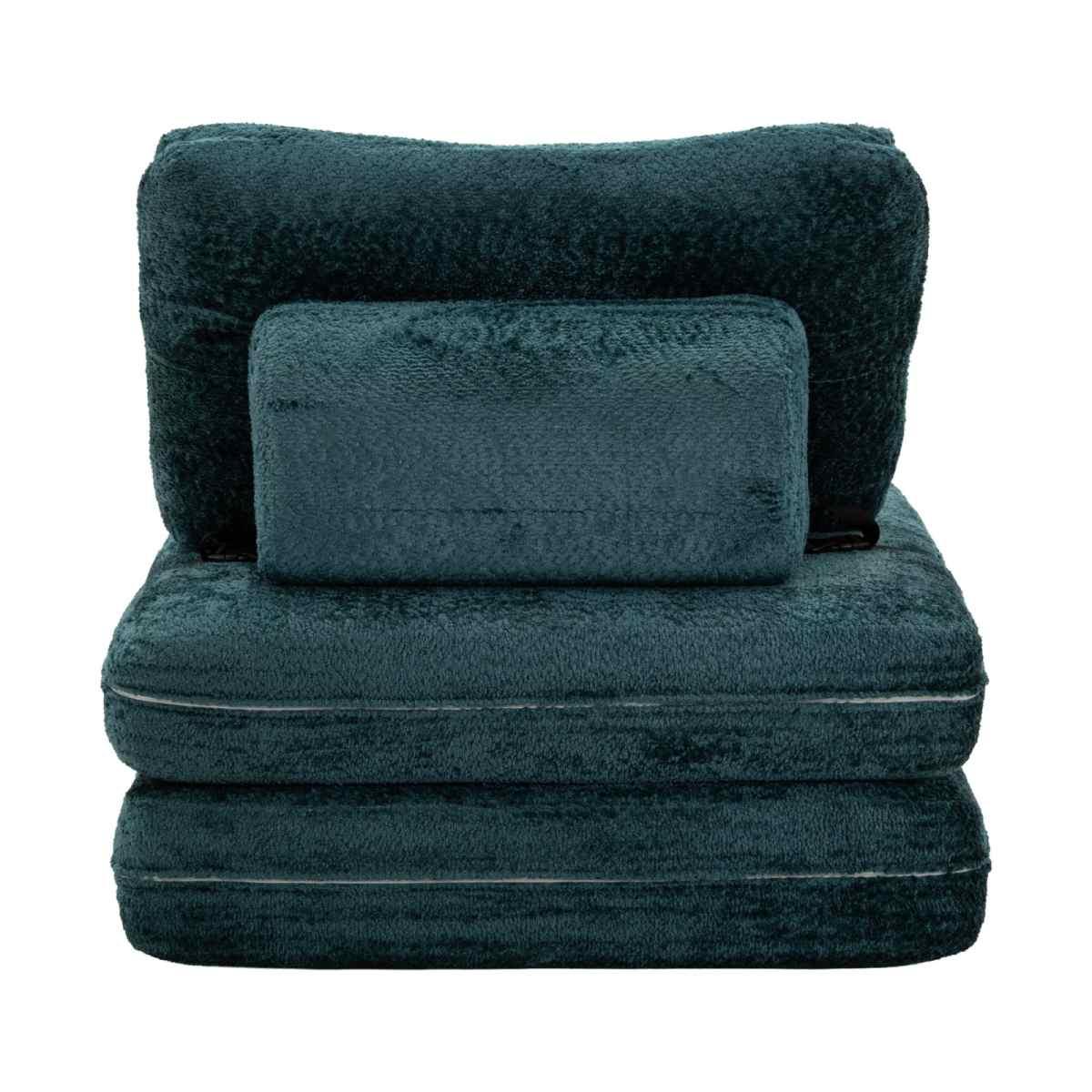 Poltrona/letto faster petrolio cm 80x100x80 (compressa-misura letto cm204x80x18)