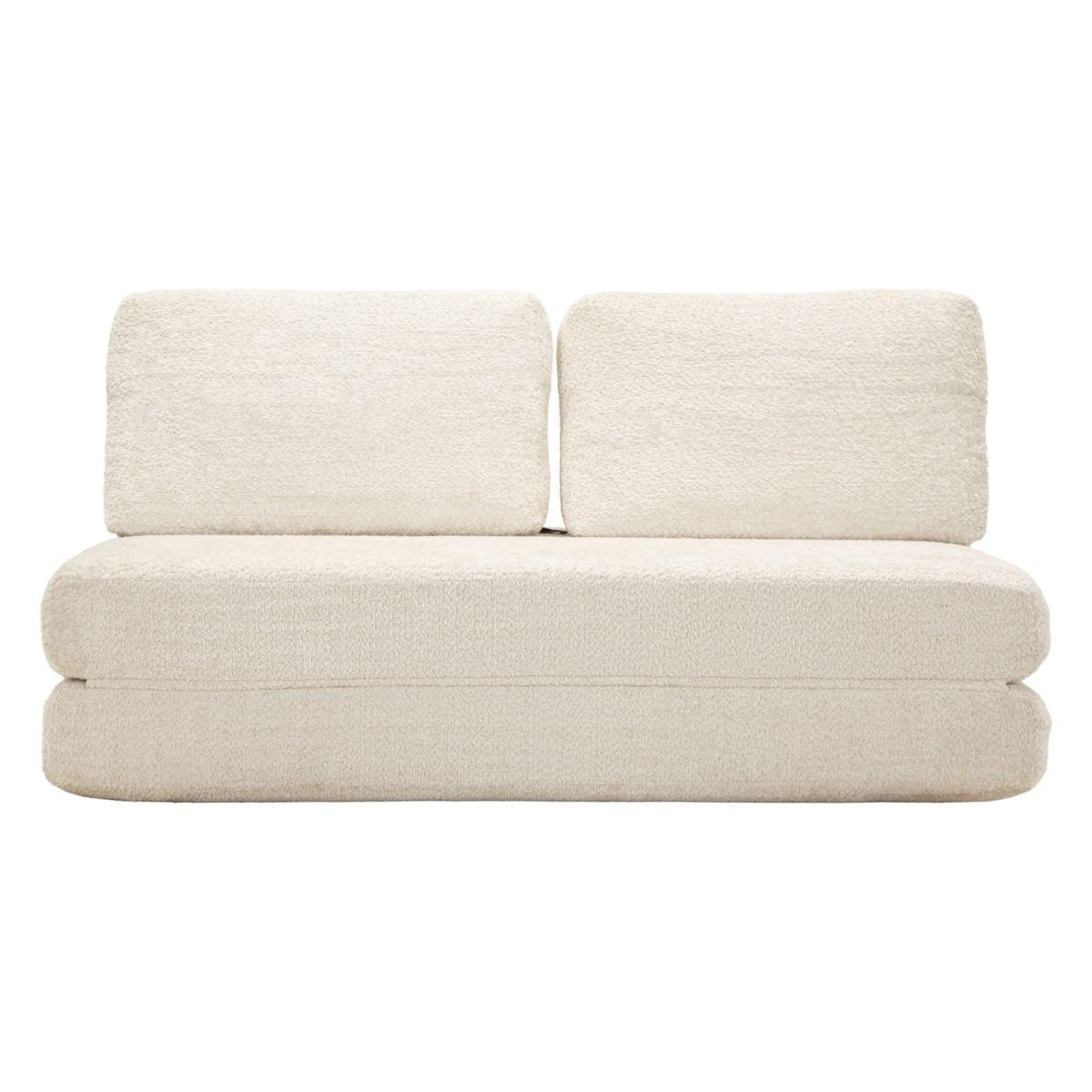 Divano/letto faster bianco cm 150x100x80 (compresso-misura letto cm213x150x18)