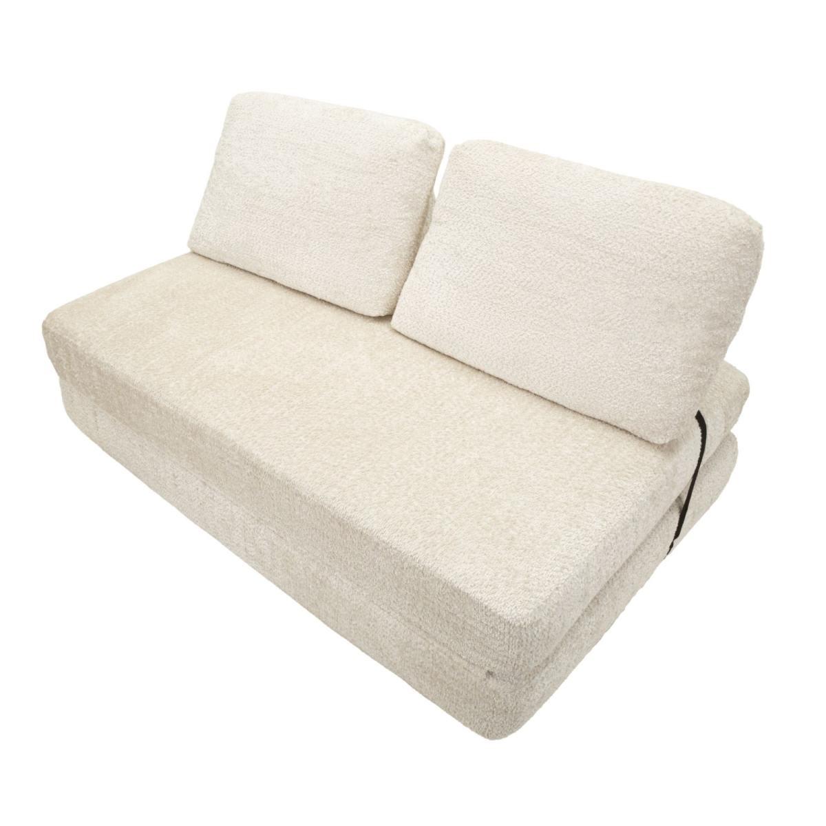 Divano/letto faster bianco cm 150x100x80 (compresso-misura letto cm213x150x18)