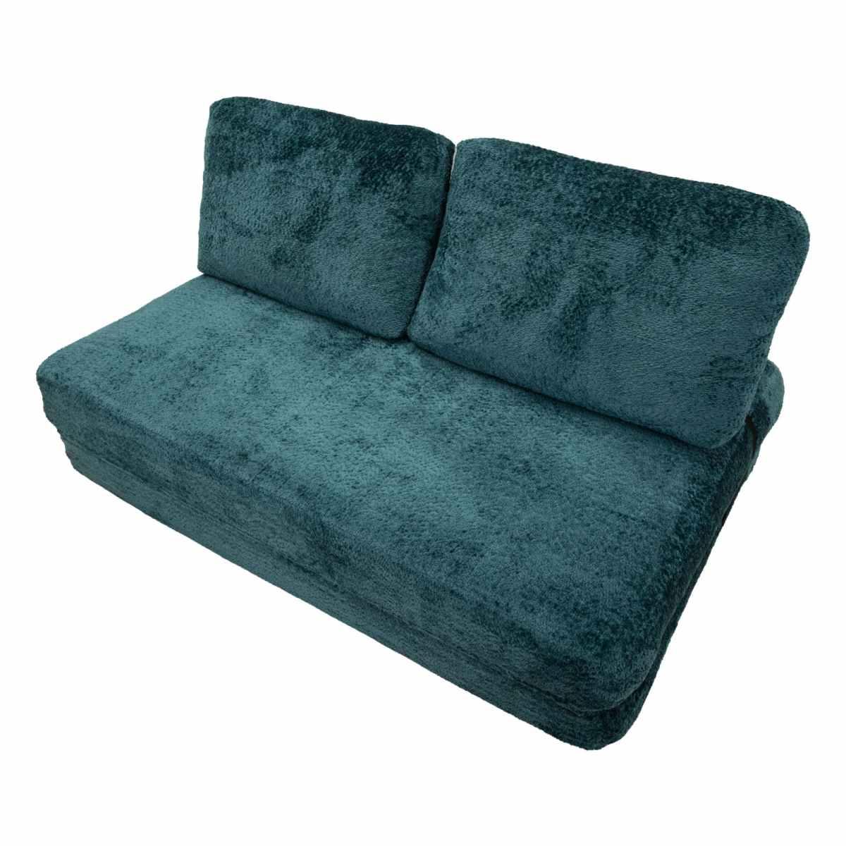 Divano/letto faster petrolio cm 150x100x80 (compresso-misura letto cm213x150x18)