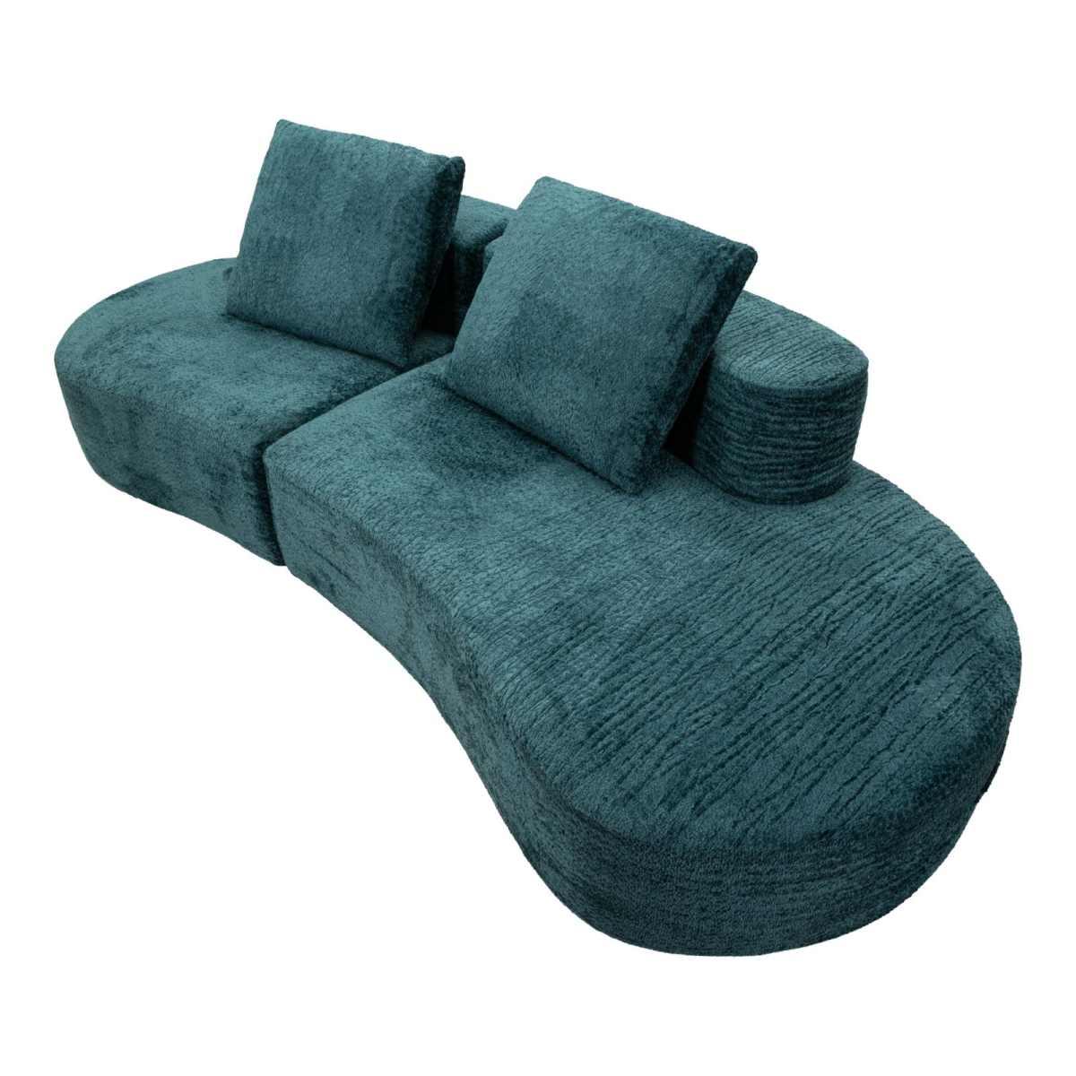 Divano island petrolio cm 238x92x78 (compresso)