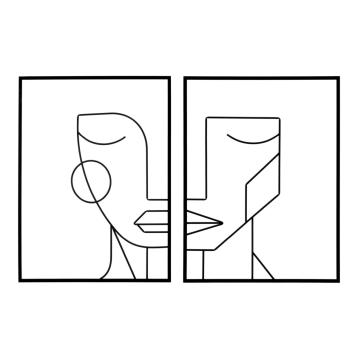 Pannello in ferro tribal simply coppia cm 60x1x80<br>