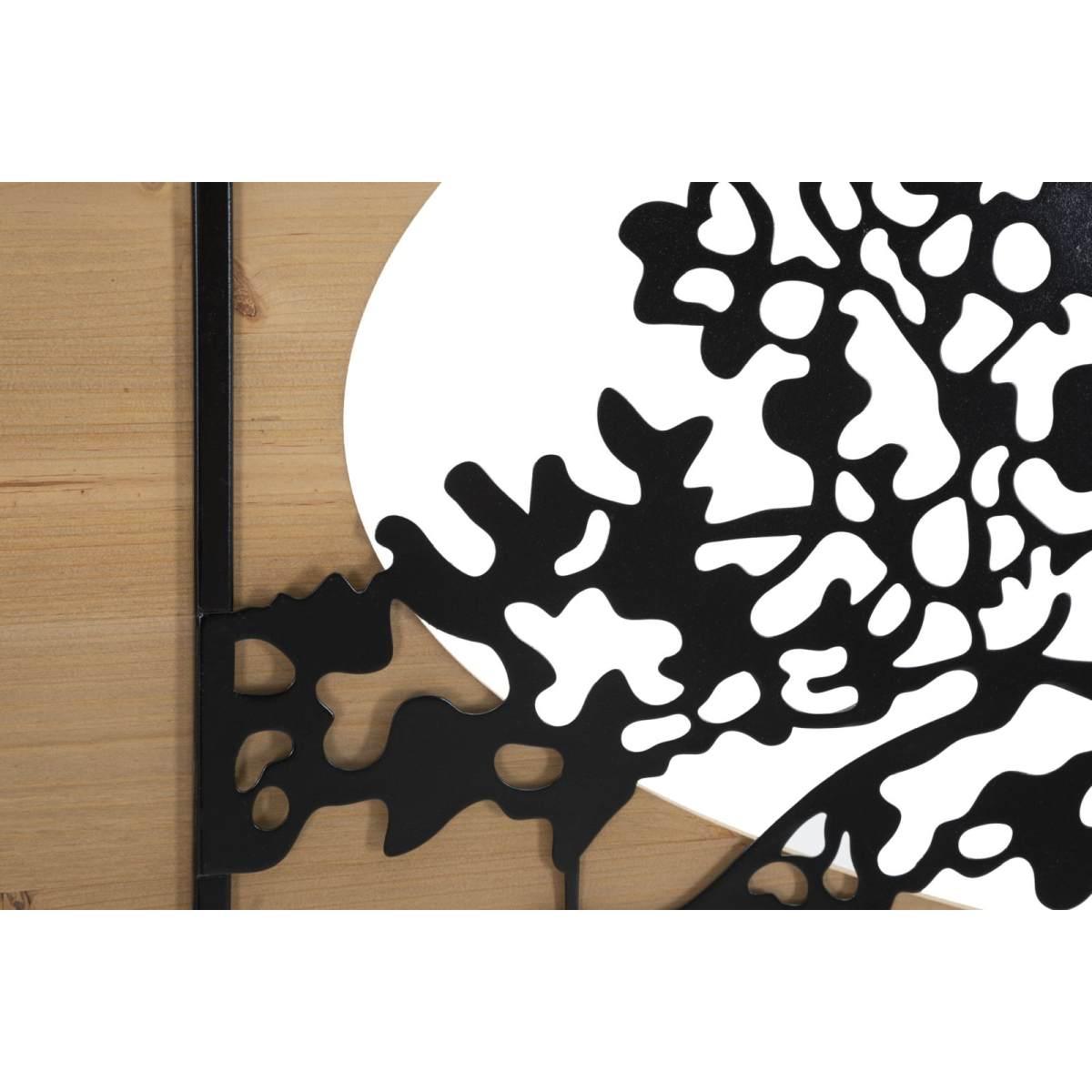 Pannello da muro tree ferro e wood set 3pz cm 176x2x90 (63x2x90-50x2x90)