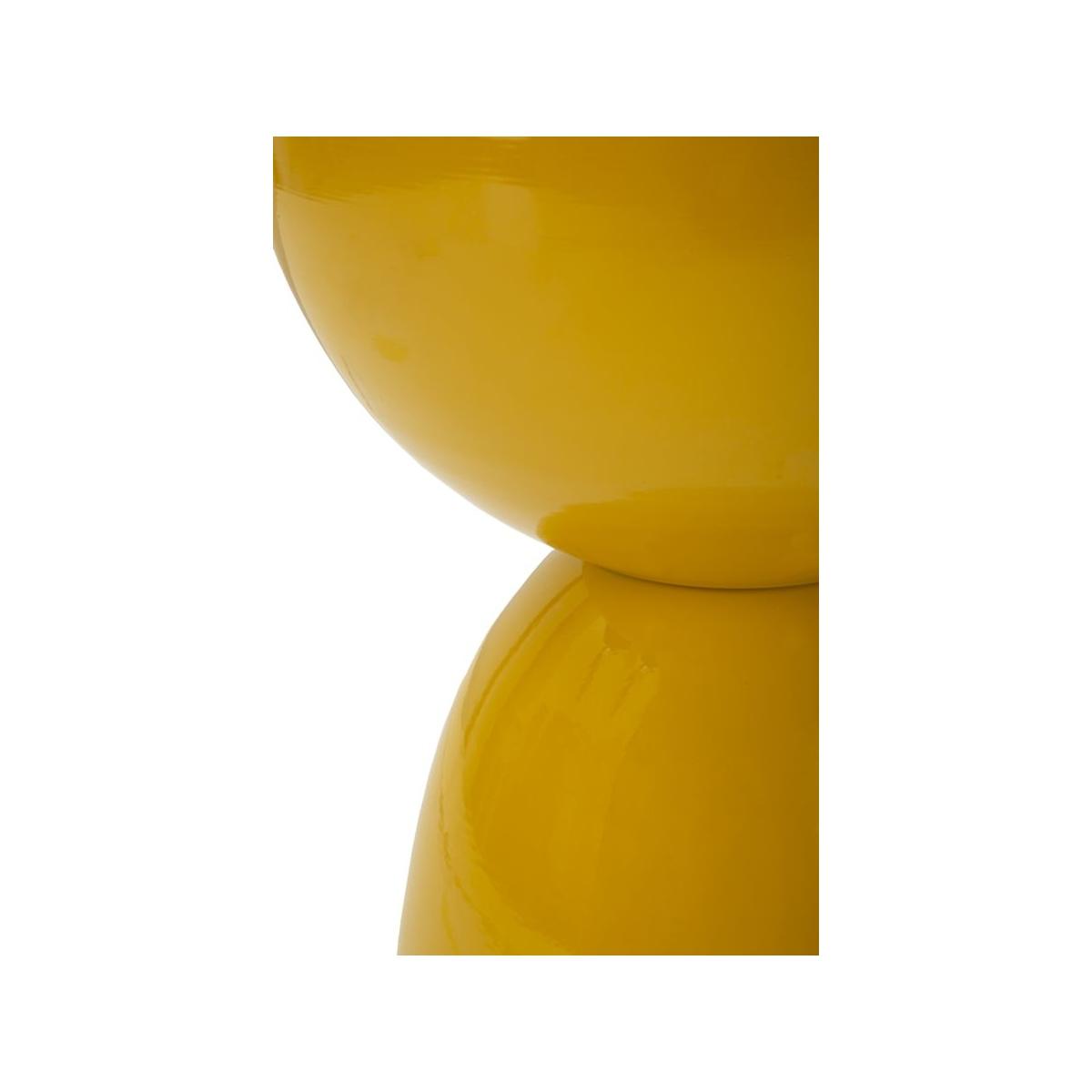 Tavolinetto in metallo yao senape cm Ø 31x46