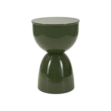 Tavolinetto in metallo yao verde cm Ø 31x46