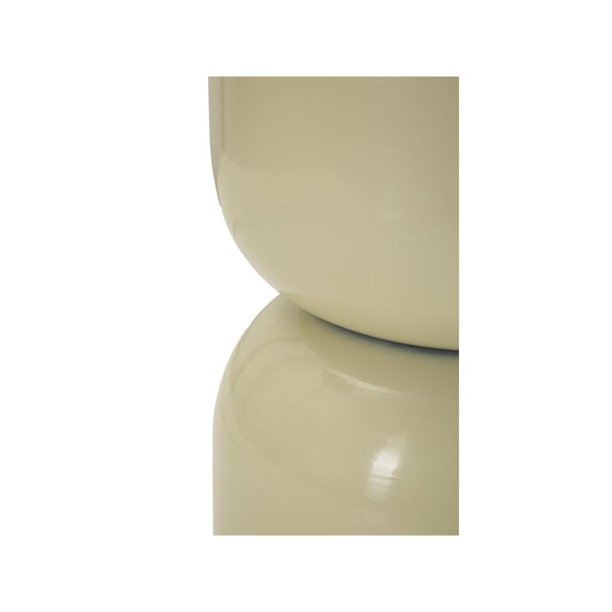 Tavolinetto in metallo oyi crema cm Ø 31x46