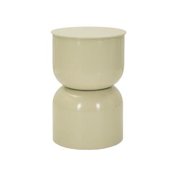 Tavolinetto in metallo oyi crema cm Ø 31x46