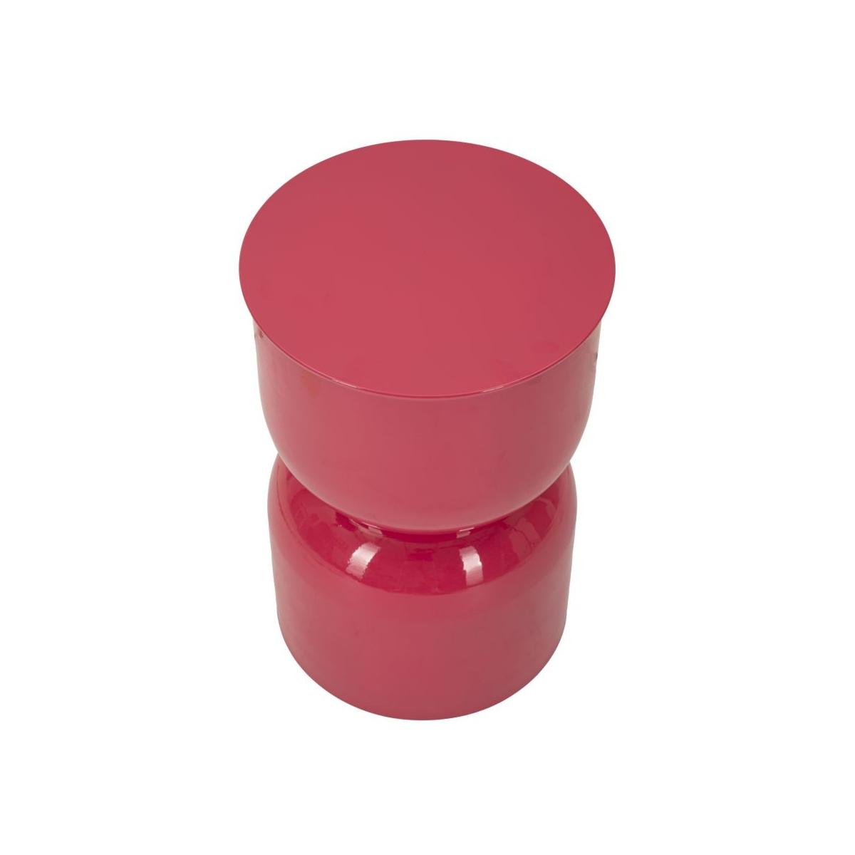 Tavolinetto in metallo oyi fuxia cm Ø 31x46