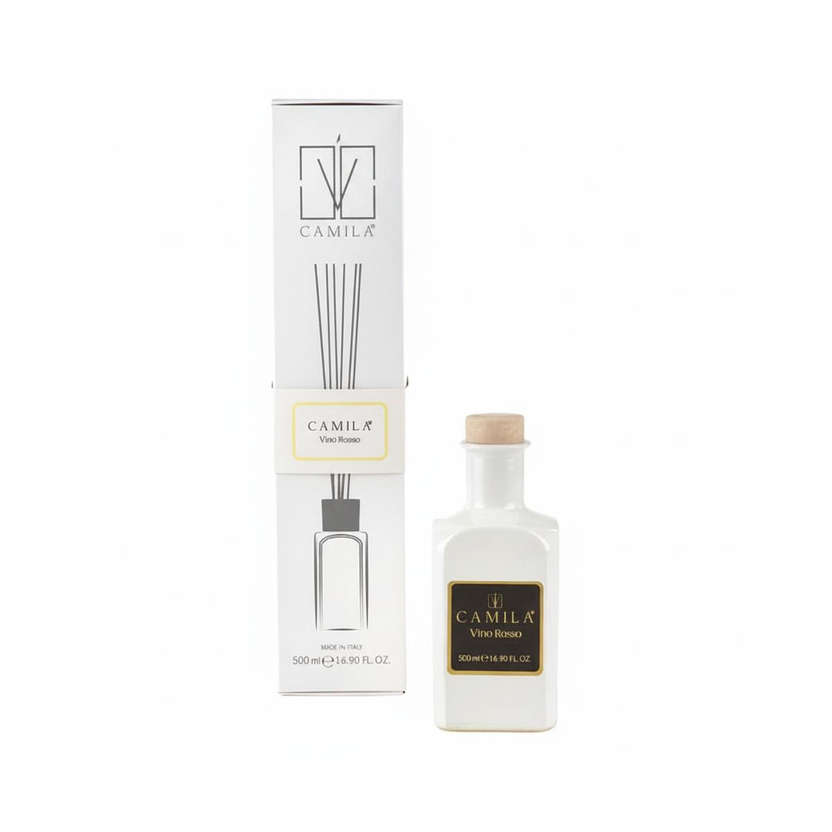 Profumatore 500 ml bianco fragranza vino rosso Camilia
