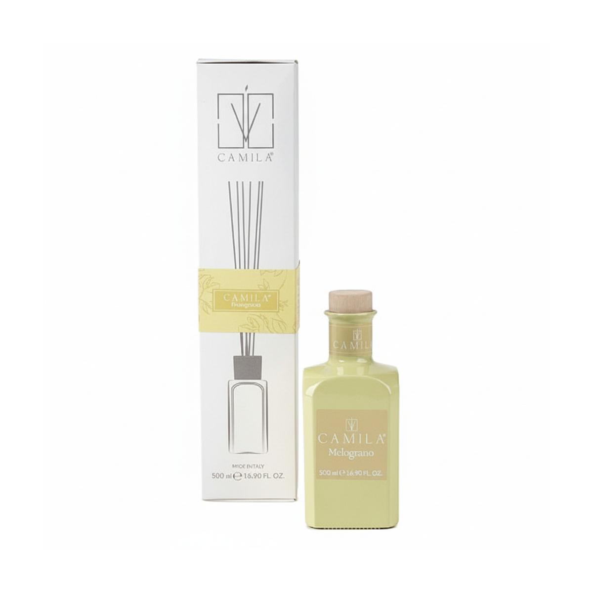 Profumatore 500 ml verde promessa fragranza melograno Camilia