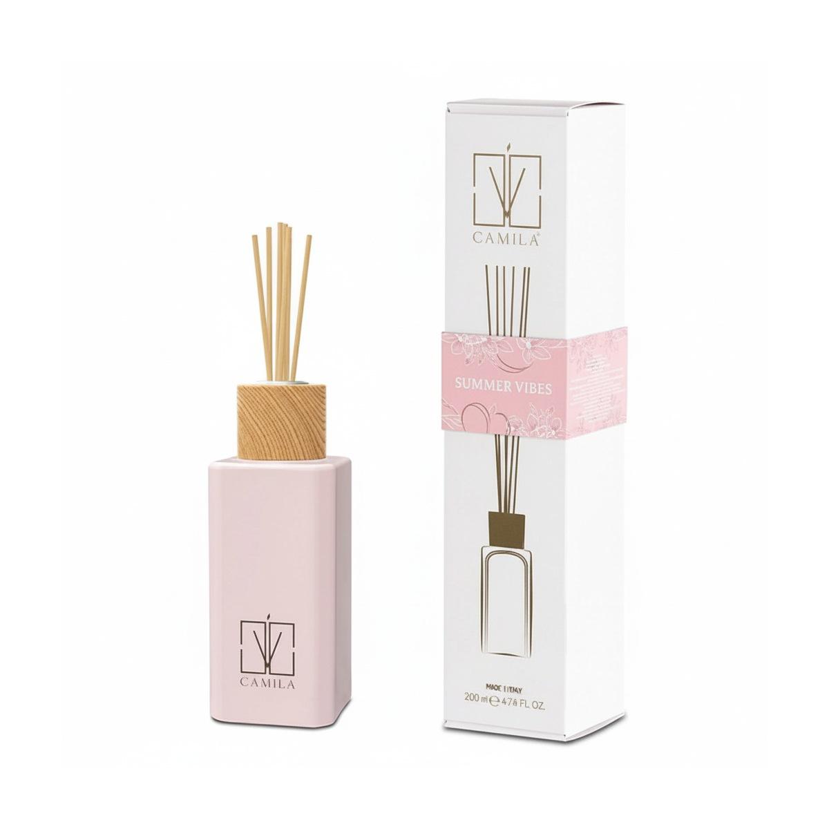Profumatore 200 ml cipria chiaro fragranza summer vibes Camilia