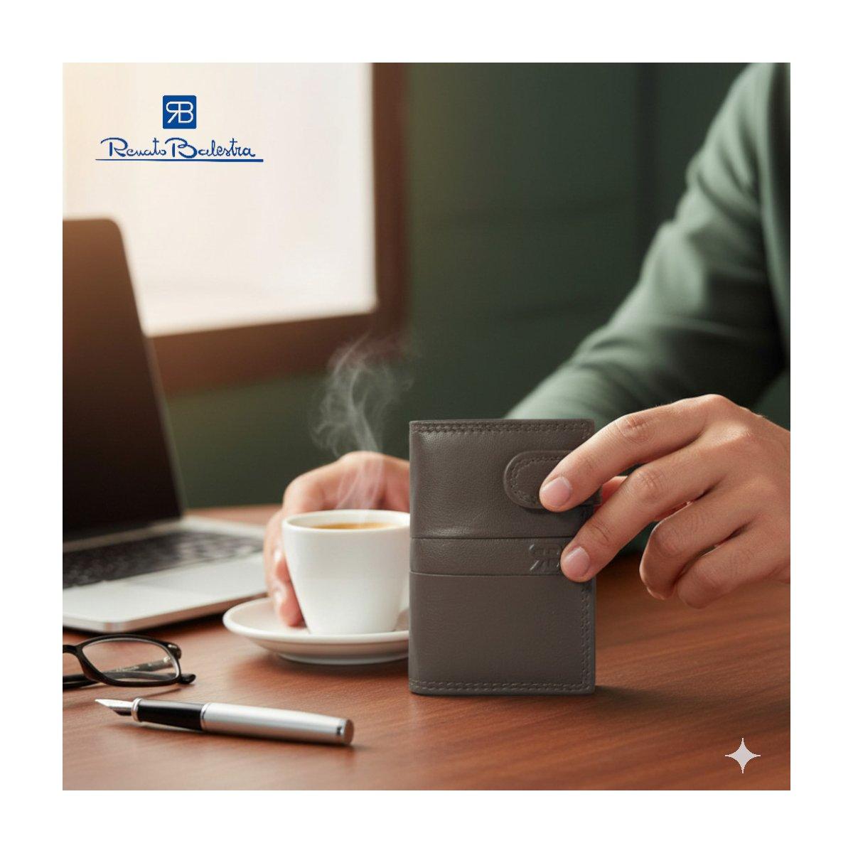 Portafogli mini uomo in pelle Renato Balestra