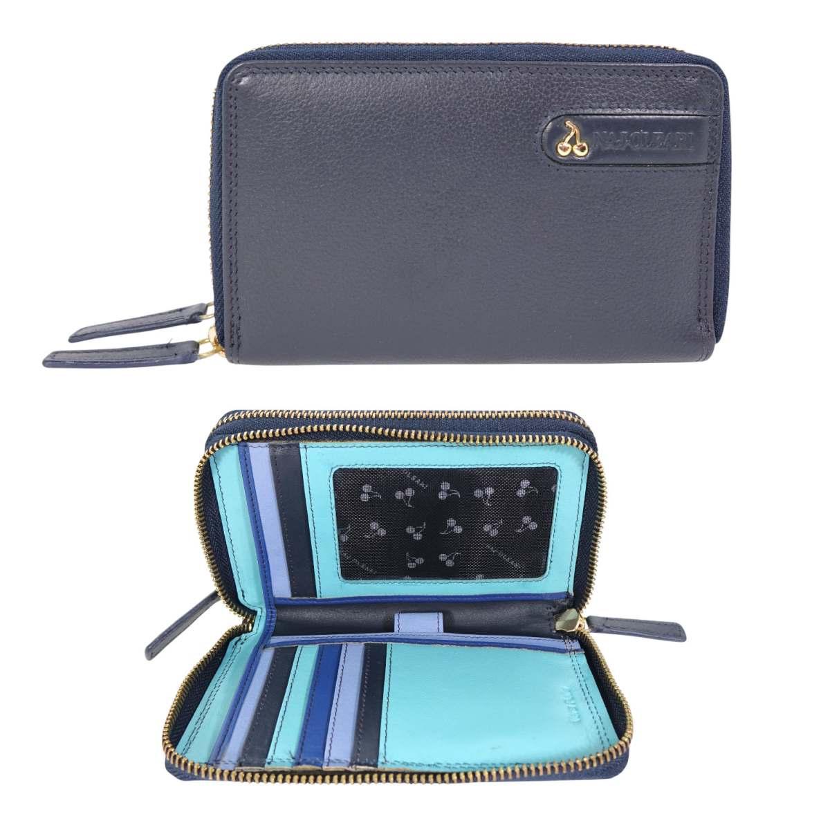 Portafogli donna in pelle 2 cerniere Naj-Oleari