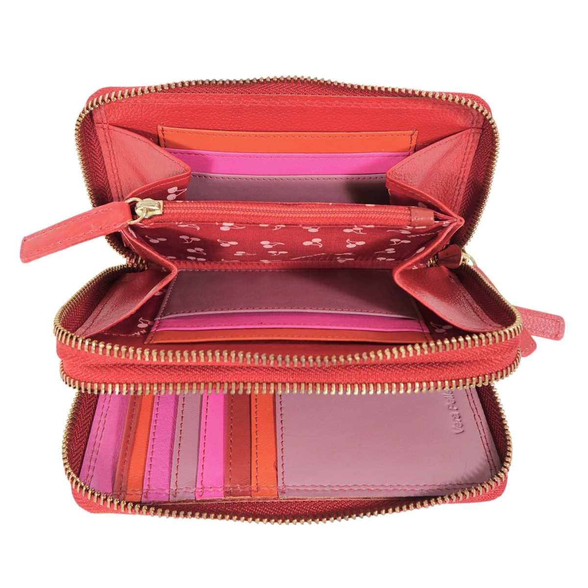 Portafogli donna in pelle 2 cerniere Naj-Oleari