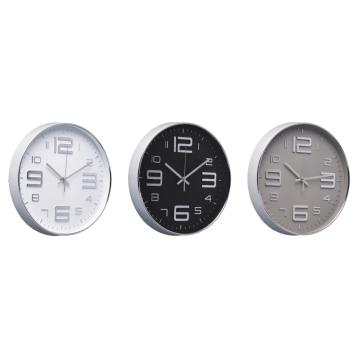 Orologio da parete in plastica moderno numeri grandi e piccoli 30 cm