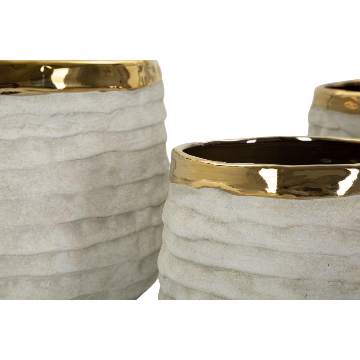 Cachepot lima alti tris cm Ø 23x17,5-18,5x15-15x12,5