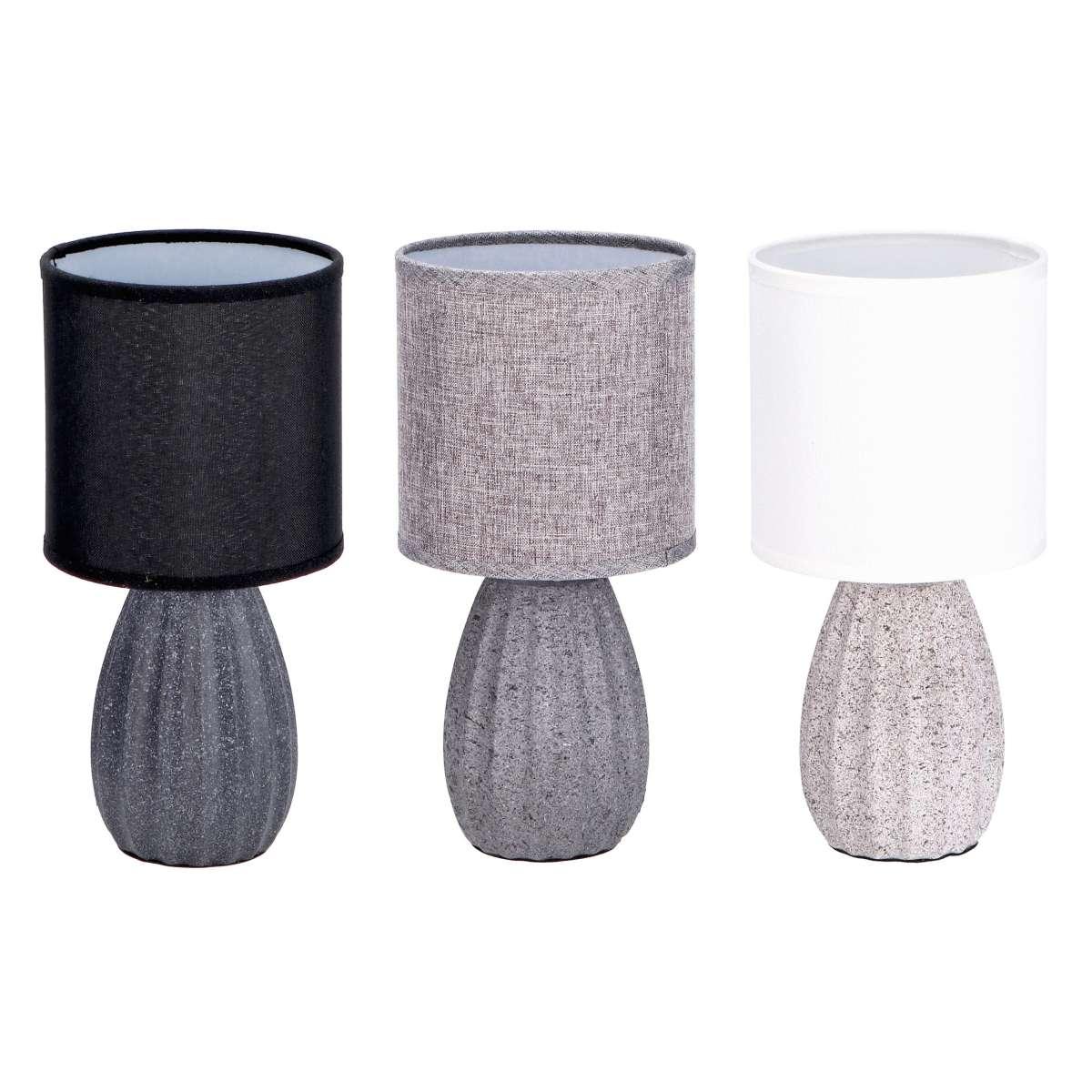 Lampada con base in ceramica Town d.13x h27 cm