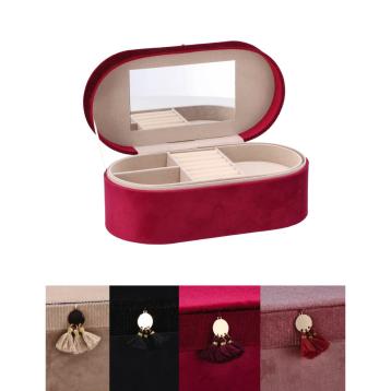 Portagioie in velluto 25,5x23x h.10 cm